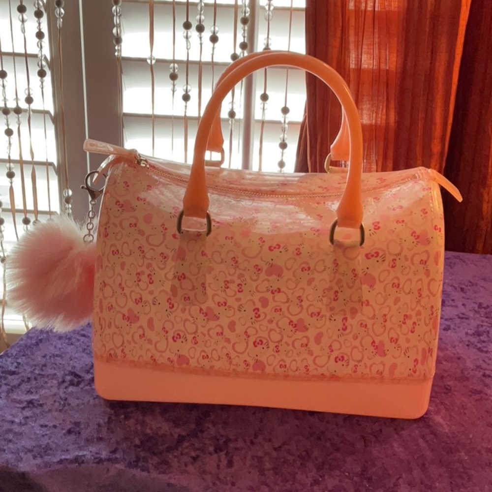 RARE! Hello Kitty Jelly Satchel Handbag.